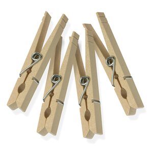 Wood Clothespin with Spring (Set of 200)