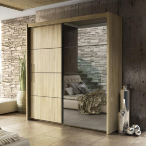 Schiebetürenschrank Dahlen, 216 cm H x 200 cm B..