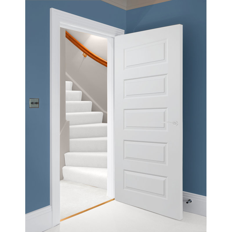 Verona Home Design Rockport Mdf 5 Panel Primed Prehung Interior Door Rockport Mdf 5 Panel Primed Prehung Interior Door