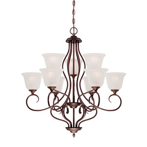 Cleveland 9-Light Shaded Chandelier