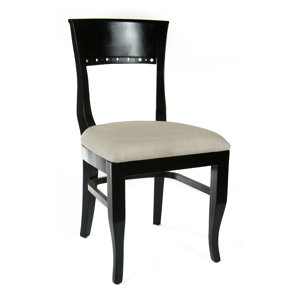 Tymon Genuine Leather Upholstered Dining Chair in Flax Linen (Set of 2) by Darby Home Co