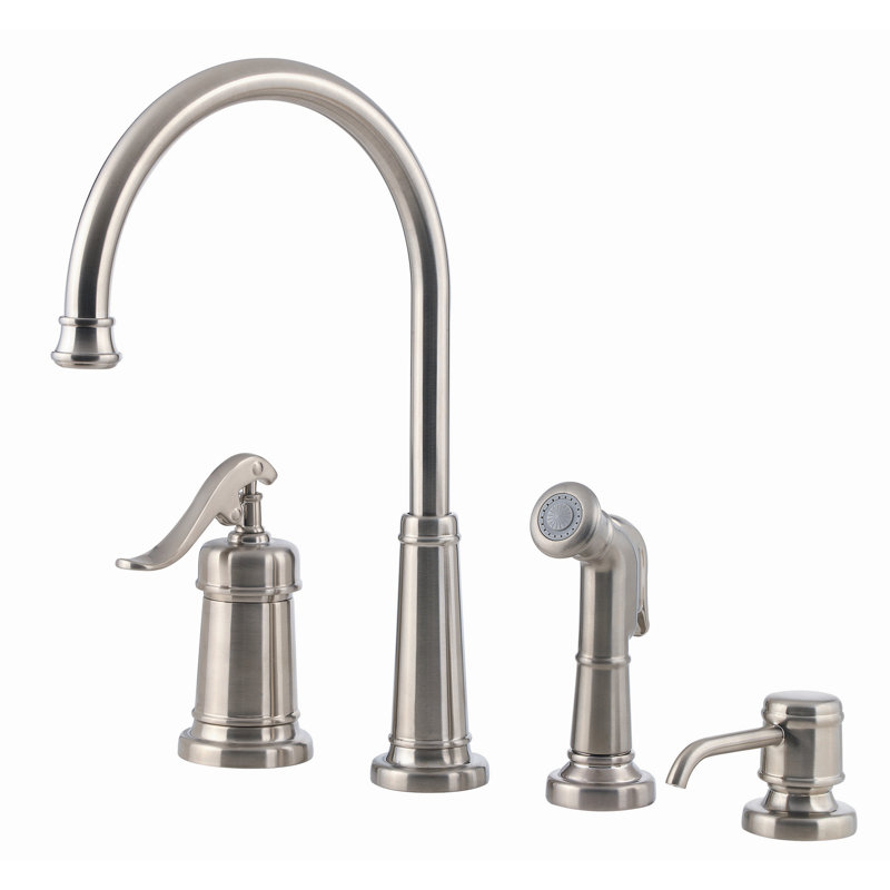 Ashfield Single Handle Kitchen Faucet With Side Spray Reviews
