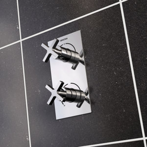 Zweigriff-Duscharmatur Unterputz Cascade Dual vo..