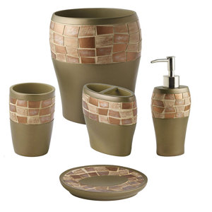 Newburyport 5 Piece Bathroom Accessory Set