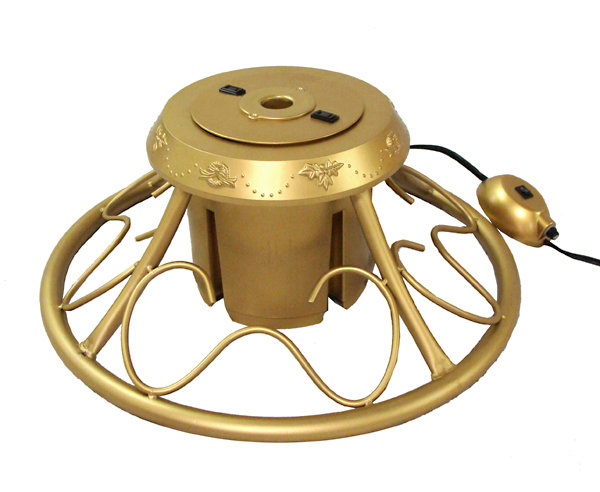 Heavy Duty Fancy Metal Rotating Artificial Christmas Tree Stand