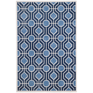 Izador Light Blue / Navy Indoor/Outdoor Area Rug