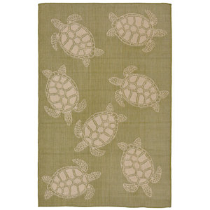 Lambert Seaturtle Green Indoor/Outdoor Area Rug