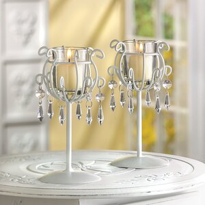 Dazzling Drops Candle Holder Duo