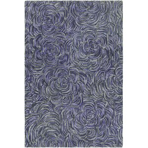 Norah Hand-Tufted Purple/Gray Area Rug