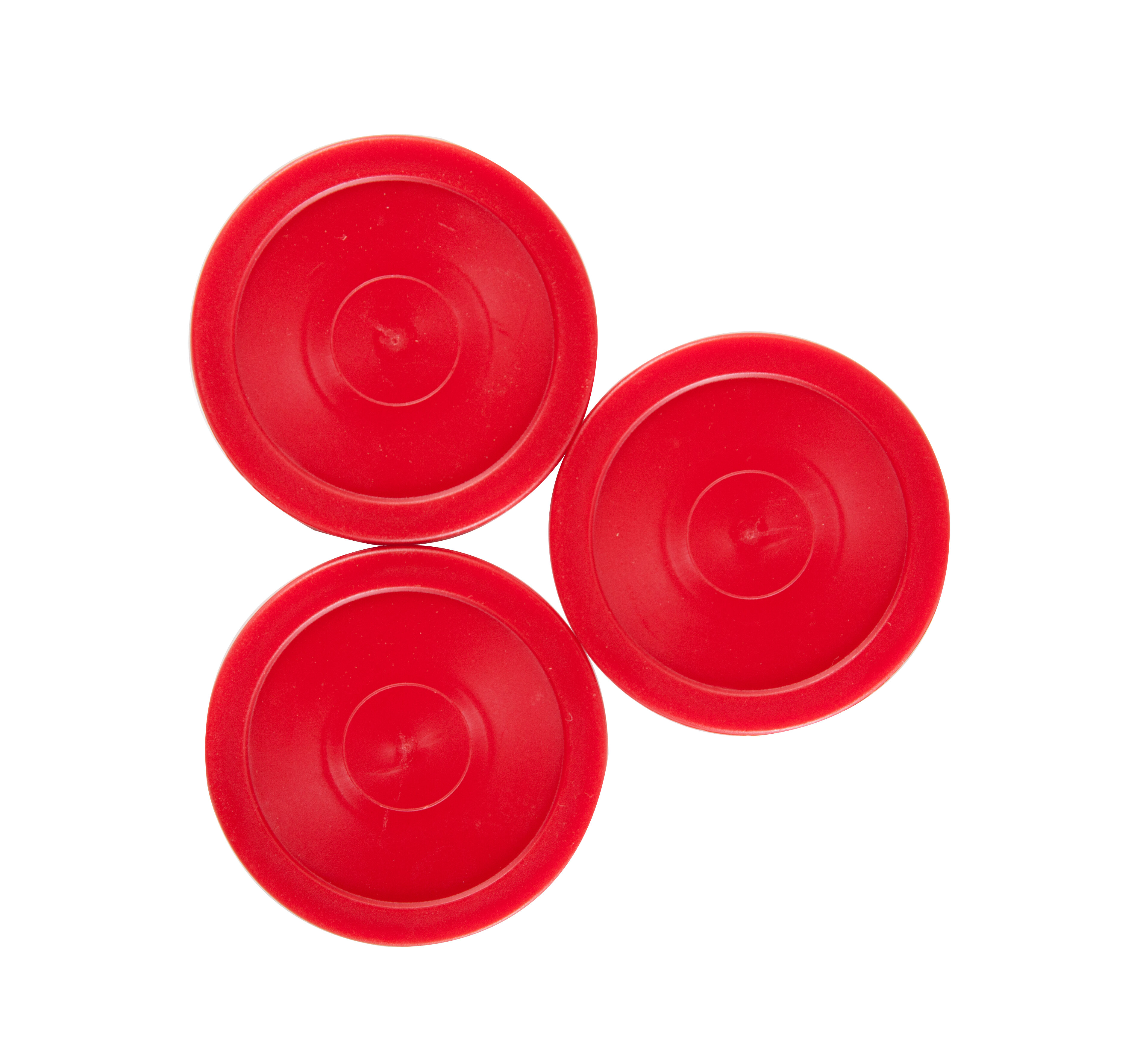 Air Hockey 4 Red Air Hockey Pucks Replacement 2.5