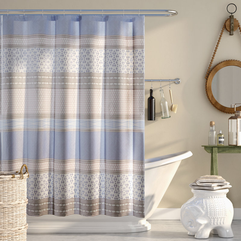 Karaman Cotton Printed Shower Curtain & Reviews Joss & Main