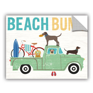 Michael Mullan Beach Bums Truck I Wall Decal