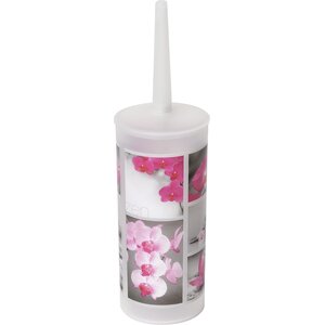 Chic and Zen Bathroom Printed Free Standing Toilet Brush and Holder