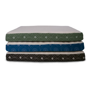 Deluxe Paw Decor Memory Foam Dog Bed