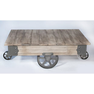 Coffee Table With Wheels Wayfair Vintage Center Coffee Table With Wheels