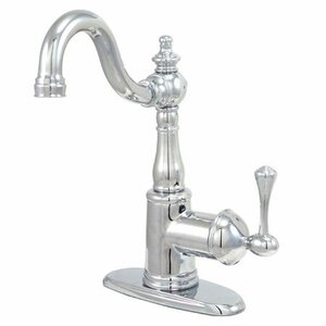 Single hole Single Handle Bathroom Faucet with Drain Assembly