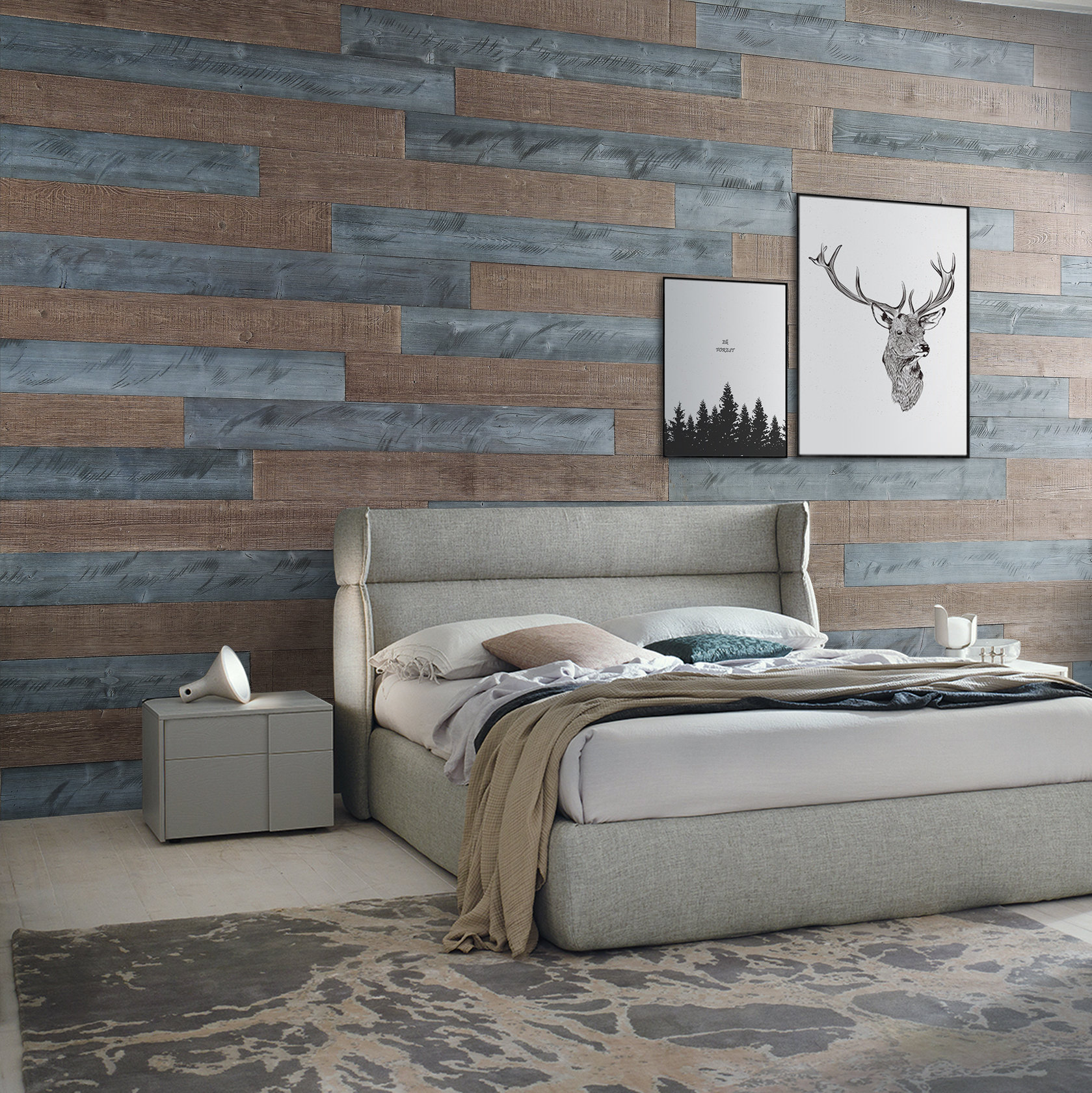Woodywalls 5 Solid Wood Wall Paneling In Natural Gray Warm Sand Woodywalls 5 Solid Wood Wall Paneling In Natural Gray Warm Sand Wayfair