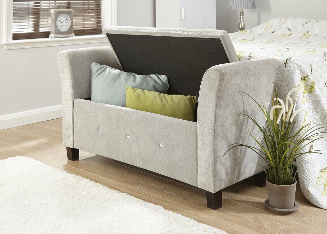 Fairmont Park Cambridgeshire Upholstered Storage Bedroom Bench