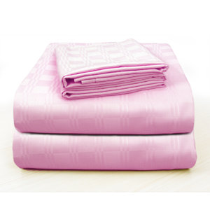 Altieri Luxury Plaid Bed 100% Cotton Sheet Set