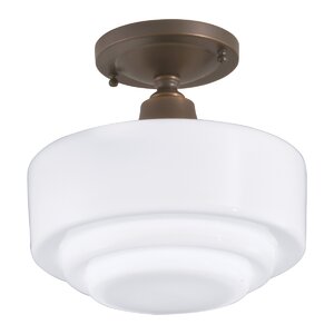 Fredericksen 1-Light Semi-Flush Mount