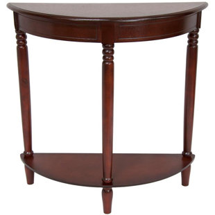 Winston Porter Calahan Walnut Half Moon Console Table Wayfair Winston Porter Calahan Walnut Half Moon Console Table Wayfair