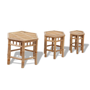 Gartenhocker-Set Bambus von dCor design