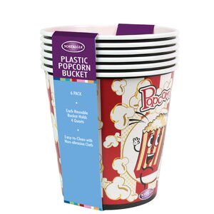 4-qt. Popcorn Bucket (Set of 6)