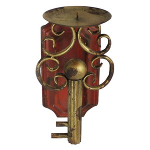 Metal Wall Sconce Candle Holder