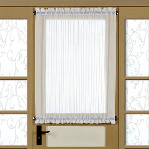 Solid Semi-Sheer Rod Pocket Single Curtain Panel