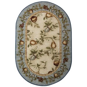 Splendid Fruit Blue/Beige Area Rug