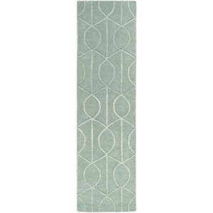 Abbey Hand-Tufted Teal Area Rug