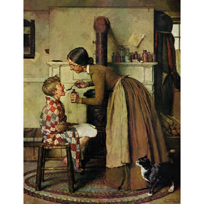 Marmont Hill Take Your Medicine By Norman Rockwell Painting Print Take Your Medicine By Norman Rockwell Painting Print On Wred Canvas
