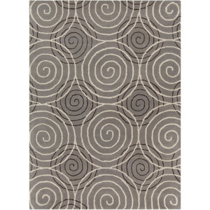 Phair Hand Tufted Rectangle Contemporary Gray Area Rug