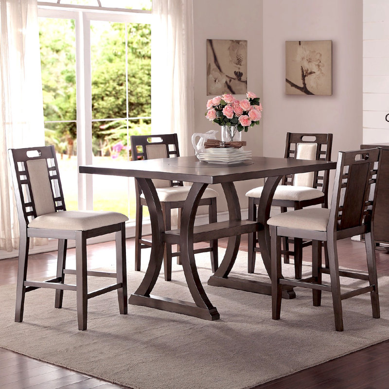 Infini Furnishings Adele 5 Piece Counter Height Dining Set 