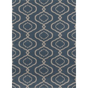 Coffman Rectangle Blue Area Rug