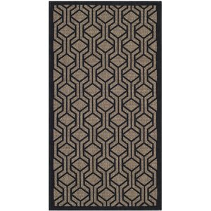 Olsene Brown/Black Indoor/Outdoor Area Rug