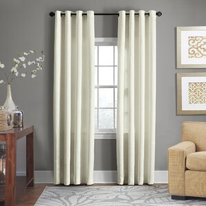 Baremeadow Solid Sheer Grommet Single Curtain Panel