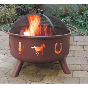 Big Sky Western Steel Wood Burning Fire Pit