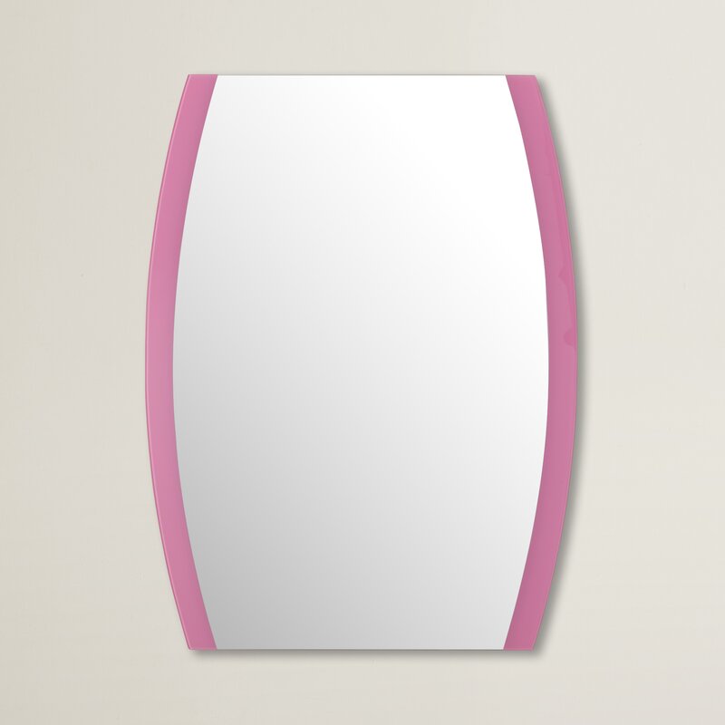 Brayden Studio Pink Framed Wall Mirror & Reviews | Wayfair