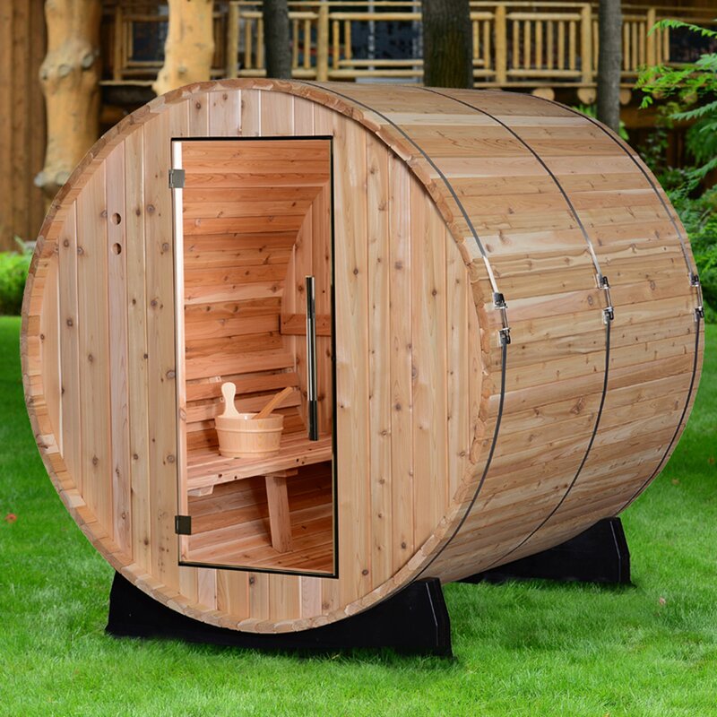 Almost Heaven Saunas Pinnacle Cedar 4 Person Traditional Steam Sauna