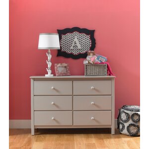 RTA 6 Drawer Double Dresser