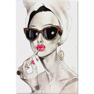 'Audrey Hepburn' Painting Print on Canvas