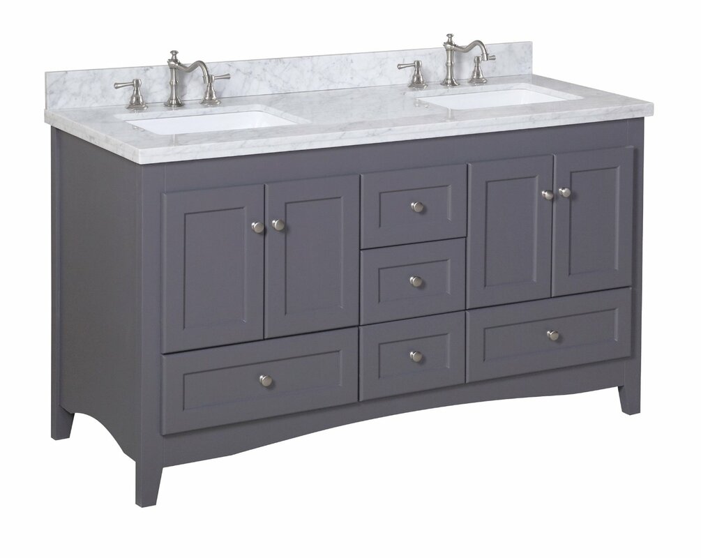 Abbey 60 Double Bathroom Vanity Set