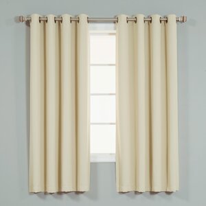 Solid Blackout Thermal Grommet Single Curtain Panel