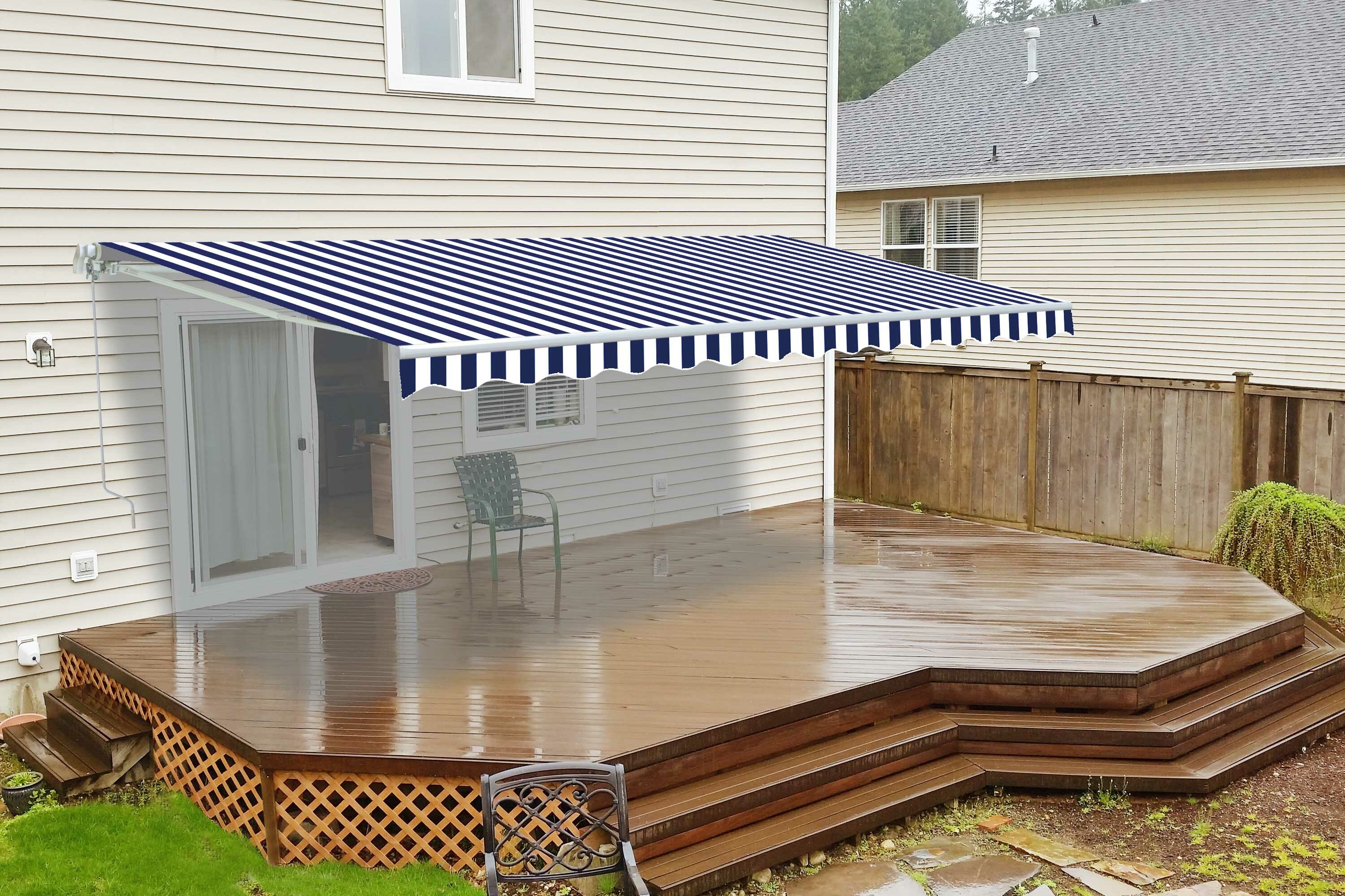 13 Ft W X 10 Ft D Retractable Patio Awning 