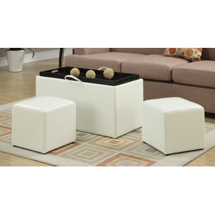 White Ottomans Poufs You Ll Love Wayfair Quickview