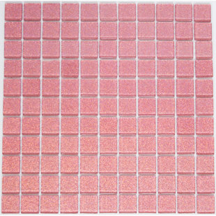 Pink Mosaic Gl Tile Wayfair 1 X Gl Mosaic Tile In Pink