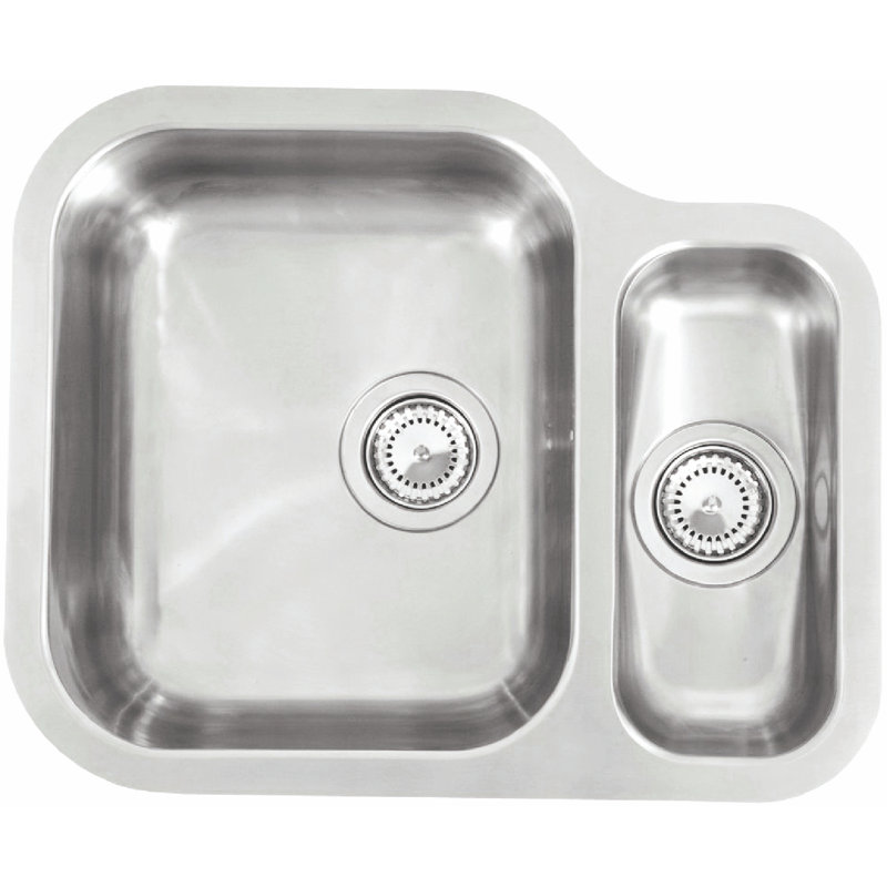 Reginox 57cm x 47cm Undermount Kitchen Sink with Waste Outlet Wayfair
