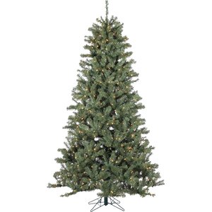 Pre-Lit 7.5' Green Spruce Tree Artificial Christmas Tree