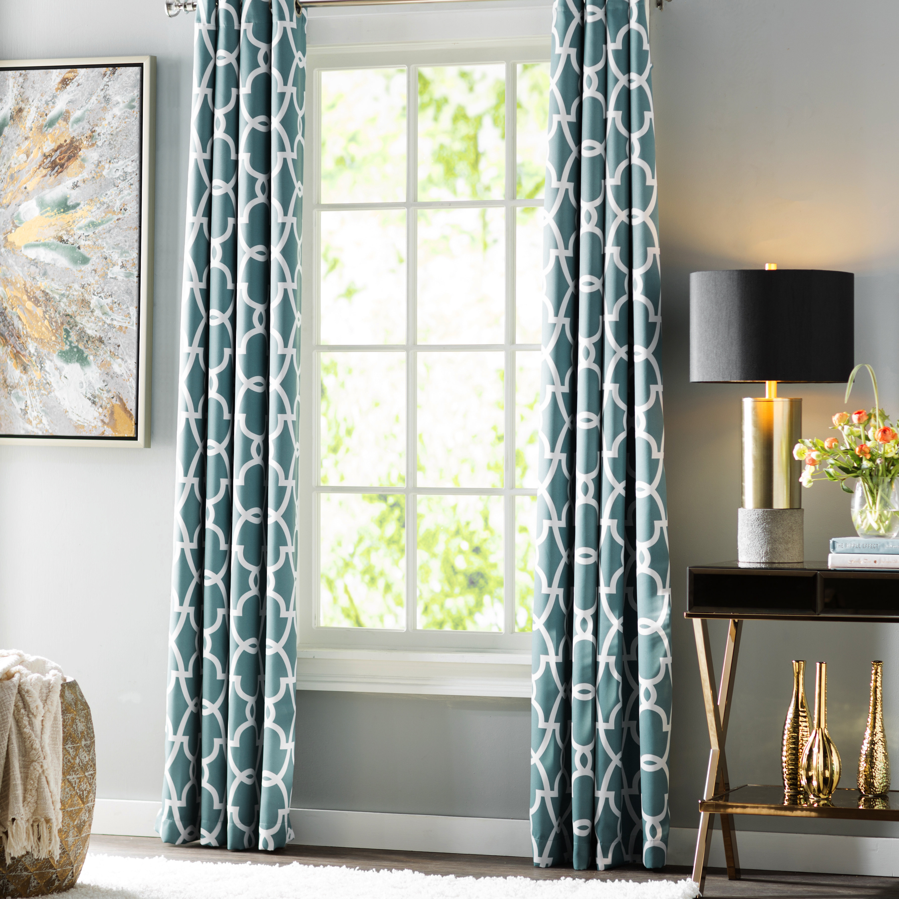 Willa Arlo Interiors Bedelia Geometric Room Darkening Thermal